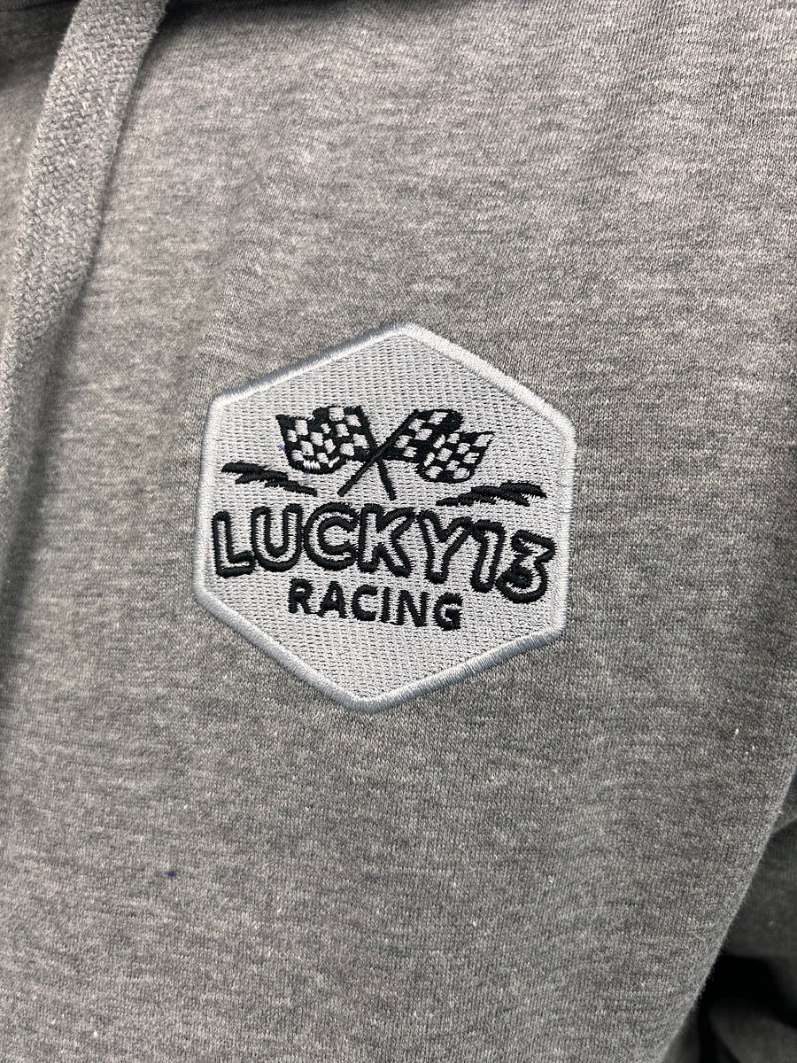 Lucky 13 Racing Logo Stitched Premium Hoodie product image (8)