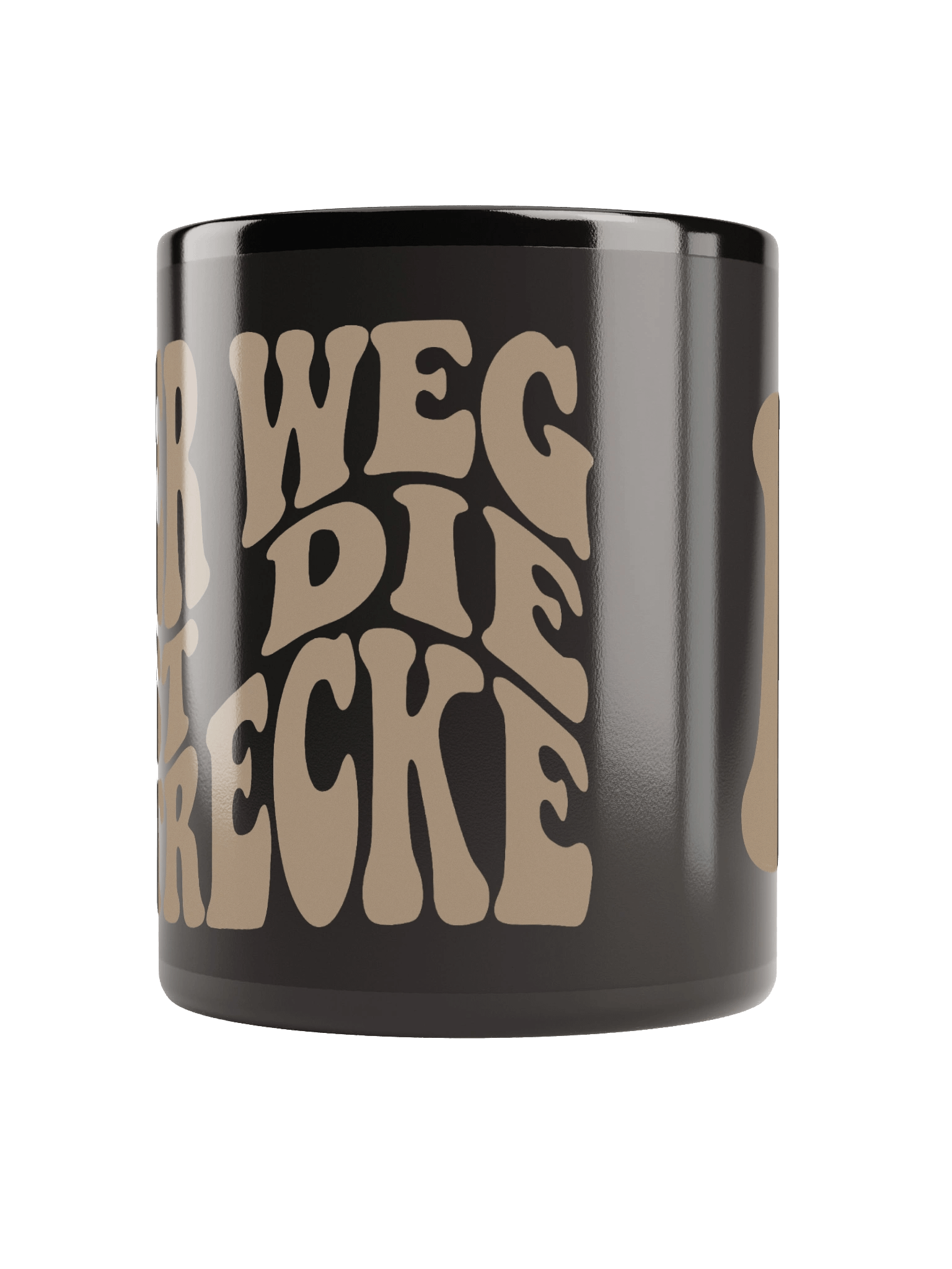Der Weg ist die Strecke - Tasse Schwarz product image (10)