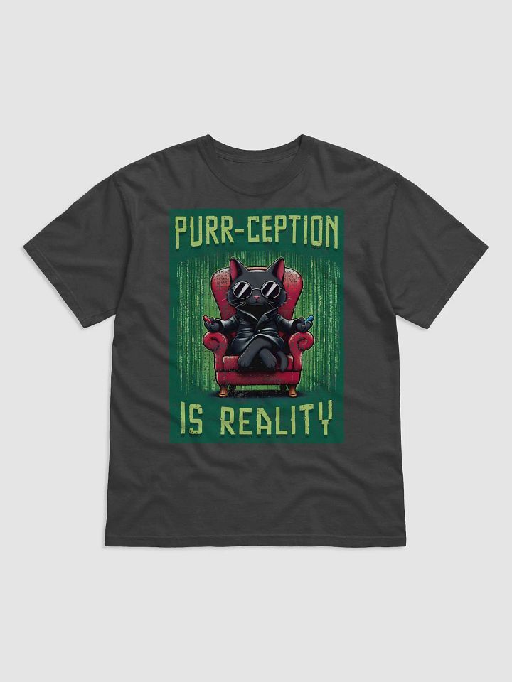 Purr-ception is Reality: Matrix Cat T-Shirt - Feline Rebellion in a Dystopian World product image (1)