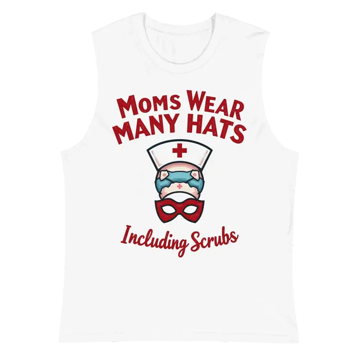 Superhero Nurse Mom Muscle Tank product image (2)