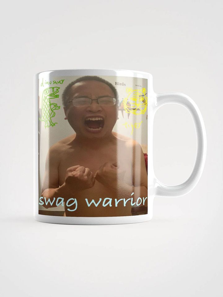 White Glossy Mug: swag warrior 2.0 product image (2)