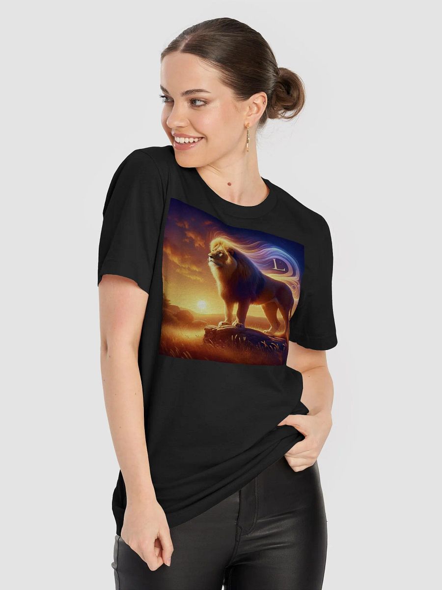Unisex Leo Zodiac T-Shirt - Radiant Lion Sunset Design, Astrology Gift product image (3)
