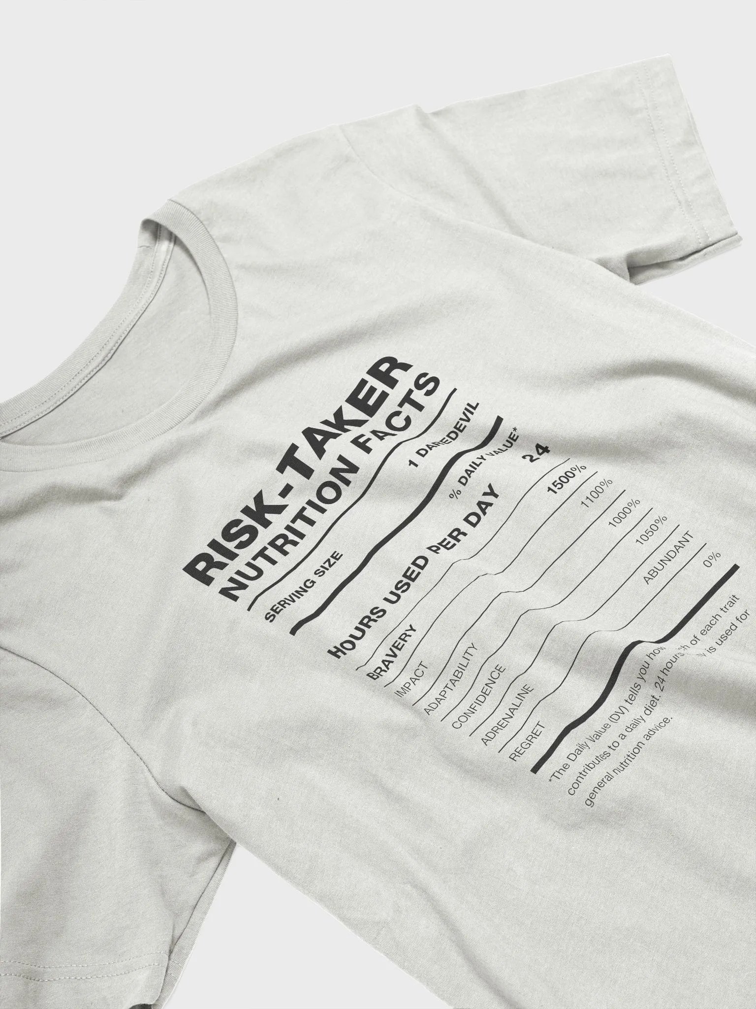 RISK-TAKER Nutrition Facts Supersoft Tee product image (24)