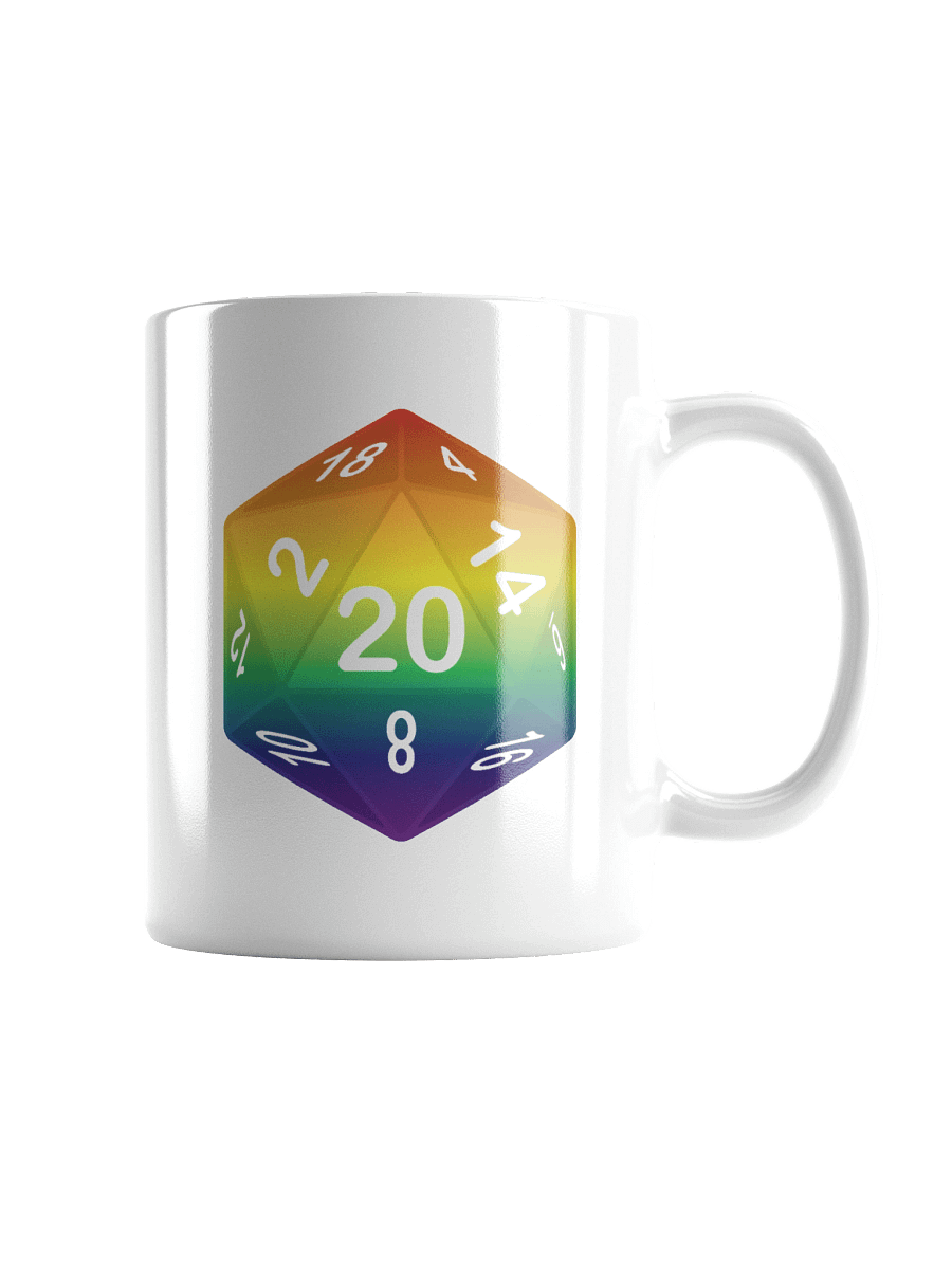 Rainbow Pride D20 Mug product image (1)