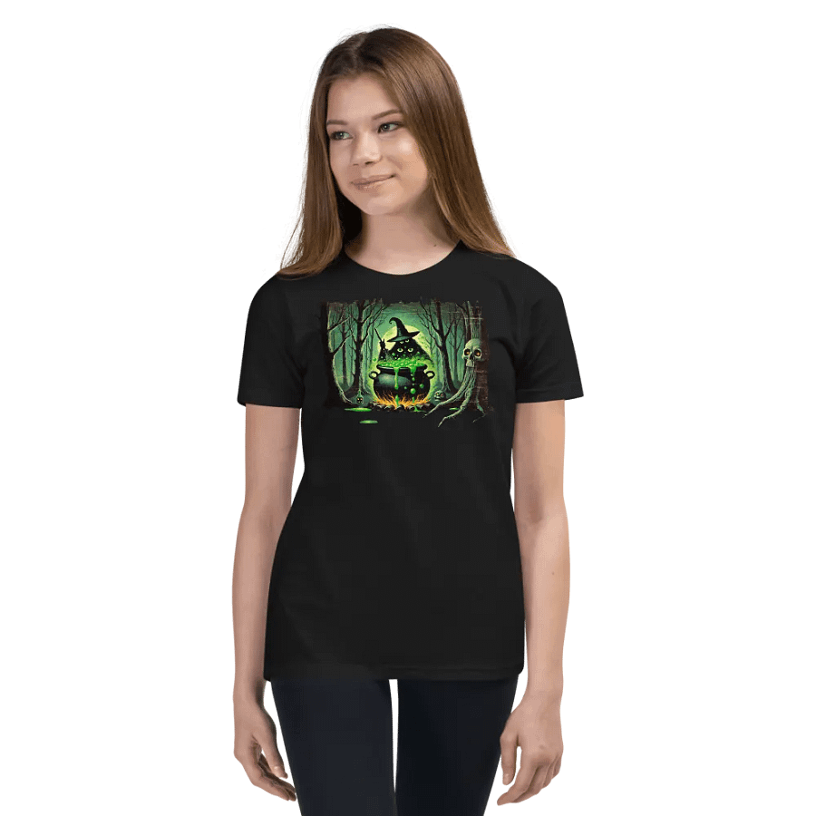 Cauldron Monster Stirring Witch's Brew Youth T-Shirt product image (3)