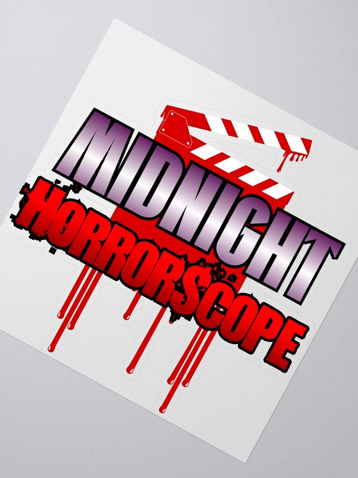 Midnight HorrorScope Bloody Clapperboard Stickers product image (2)