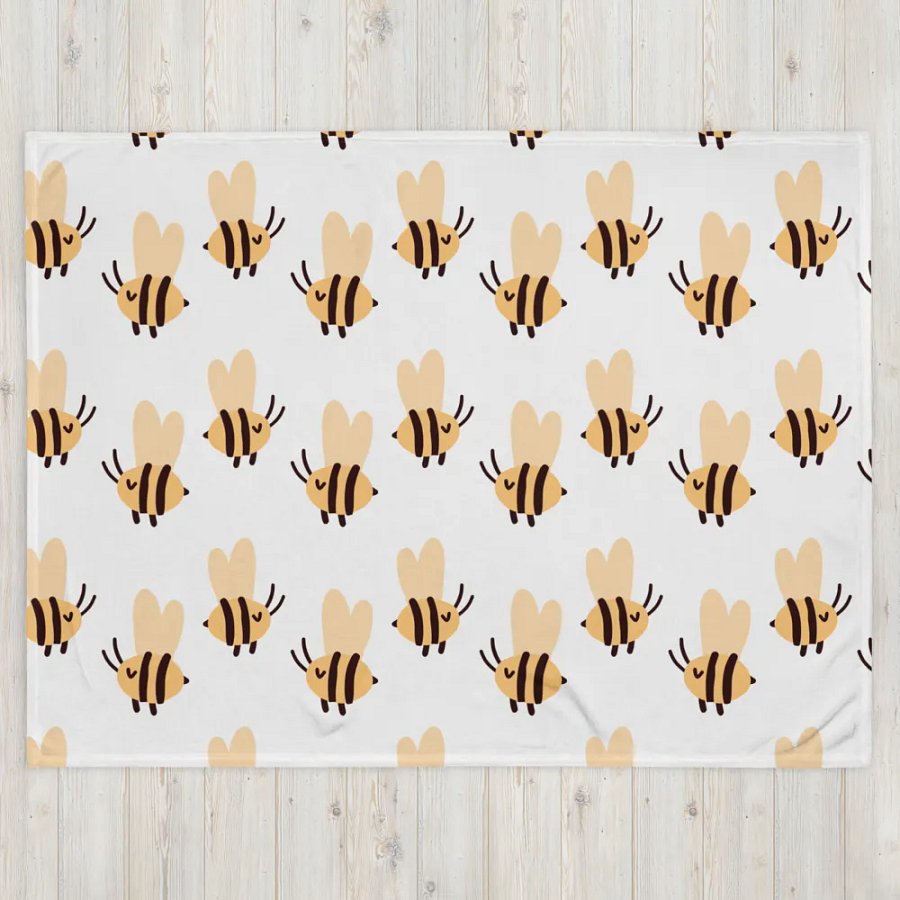 bee cozy blanket product image (3)