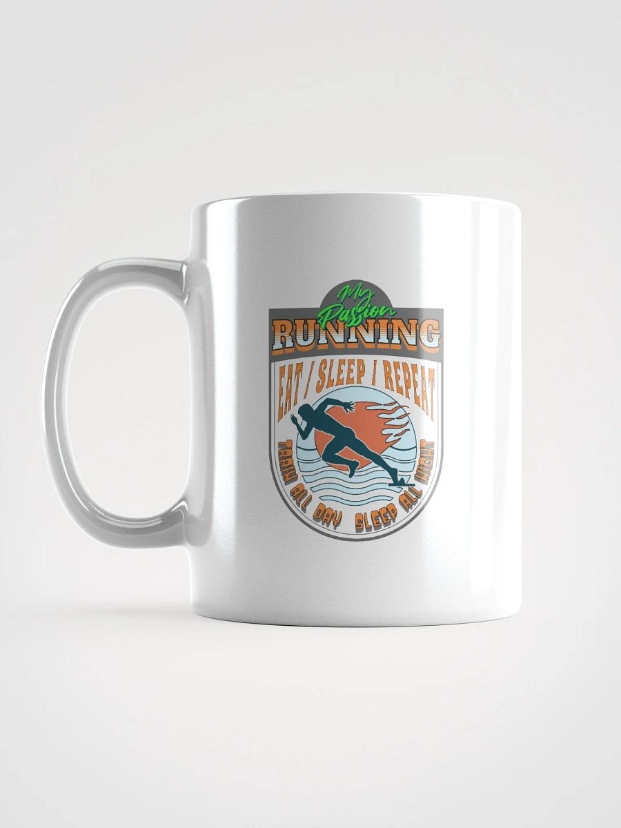 My Passion Running Shield Mug product image (1)