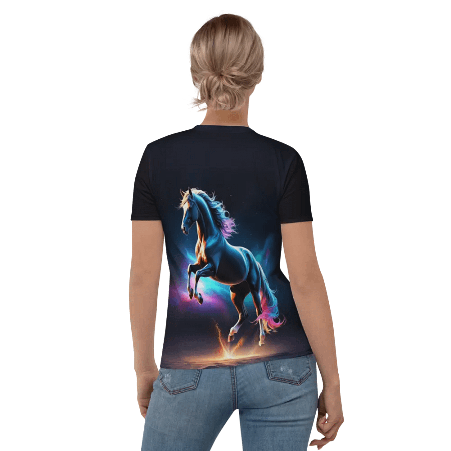 Colorful Horse All Over Print T-shirt product image (6)