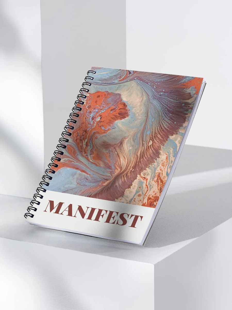 Manifest Paint Pour Spiral Notebook product image (3)