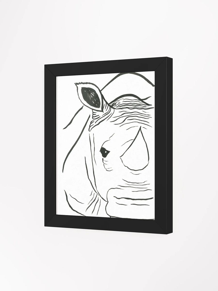 Face Of A Rhino Framed Print product image (22)