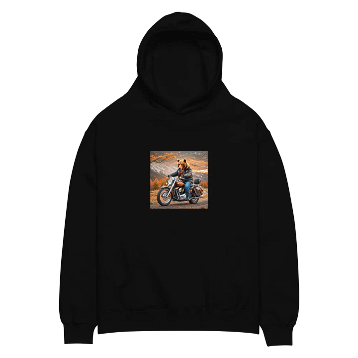 Bear On Harley Hoodie product image (2)