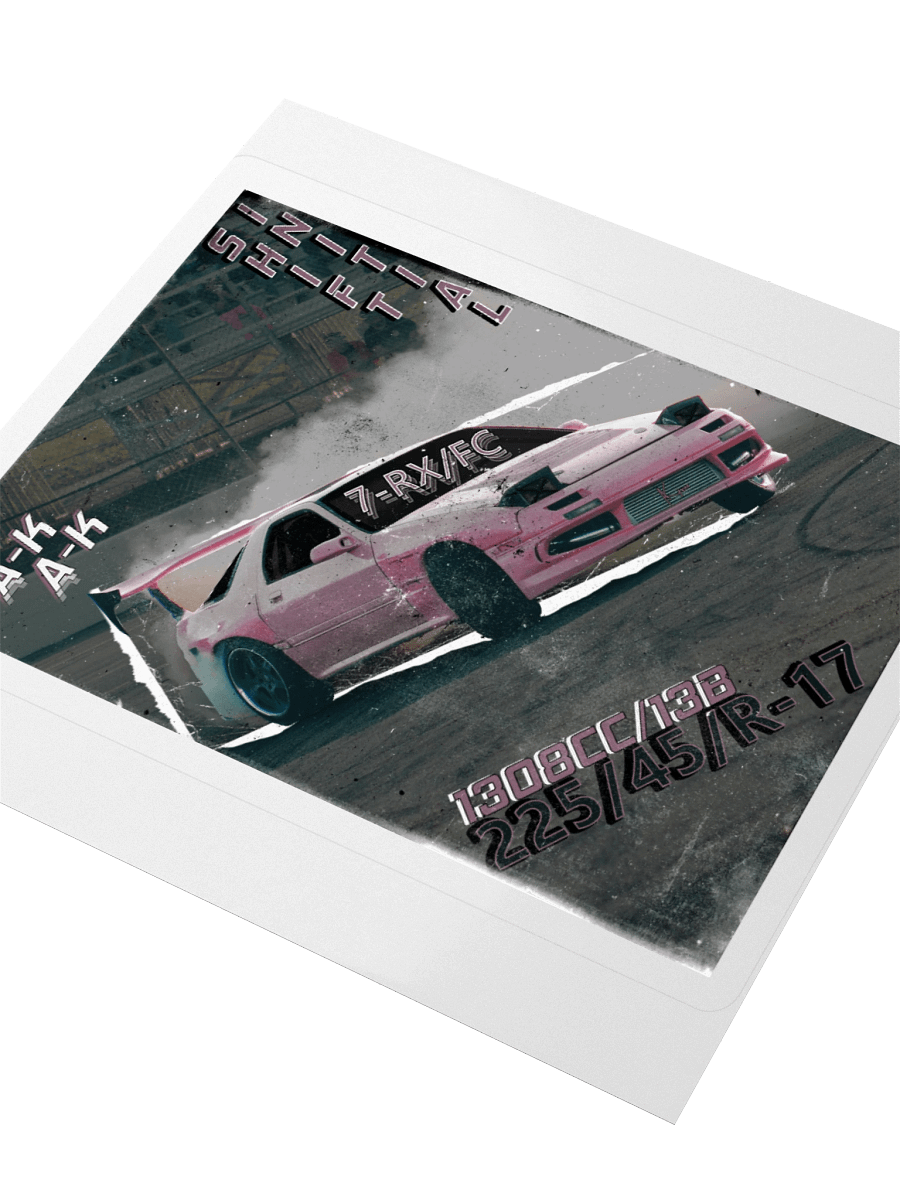 Initial Shift, FC/RX-7 Drift Cut-out | Kiss-cut Sticker product image (3)
