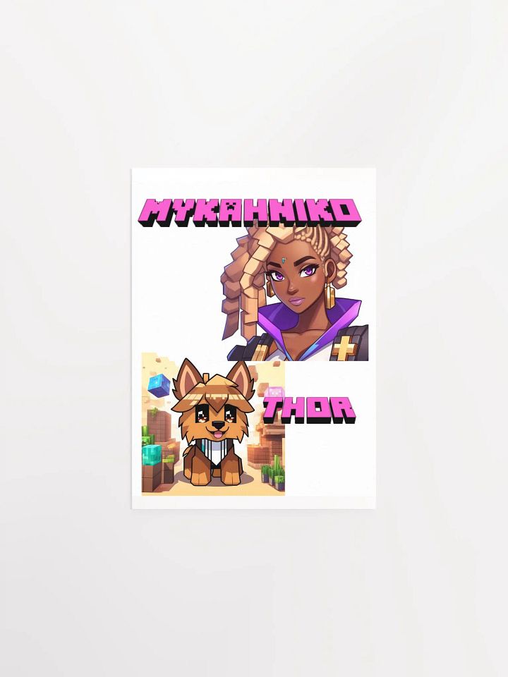 Mykah and Thor Minecraft Poster product image (1)