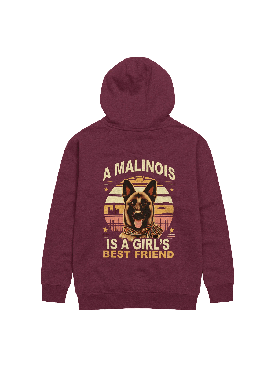 A Malinois is a Girl's Best Friend - Premium Adult Unisex Hoodie product image (1)
