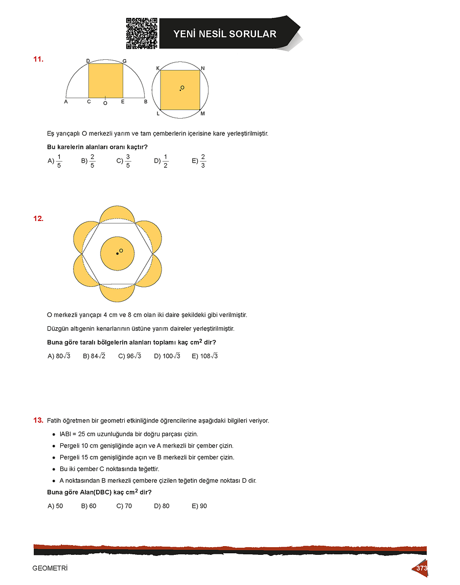 YKS Geometri Çalışma Kitabı (video çözümlü) product image (4)
