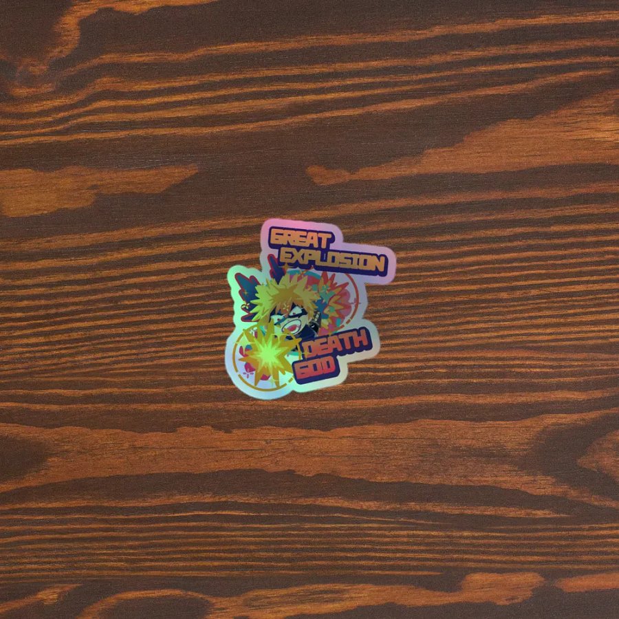 My Hero Academia Bakugo Sticker GREAT EXPLOSION DEATH GOD product image (5)