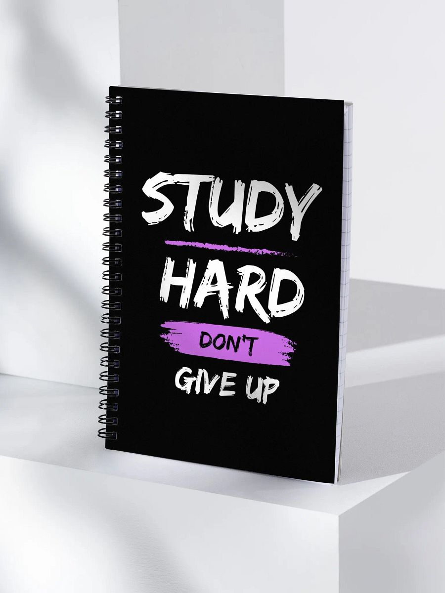Study Hard Motivation Spiral Notebook product image (3)