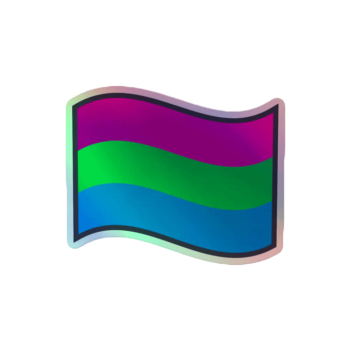 Wave of Colors Holographic Sticker Sheet product image (2)