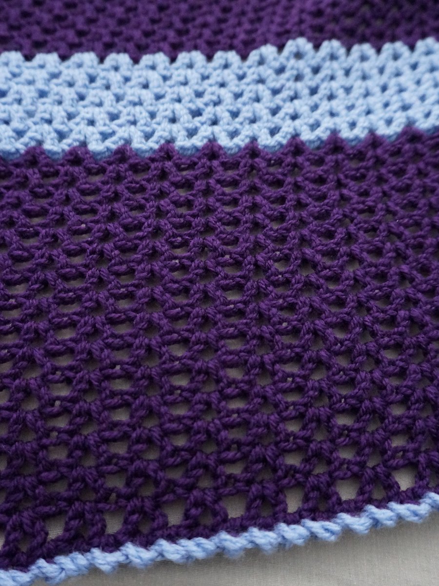V stitch round blanket pdf pattern product image (2)