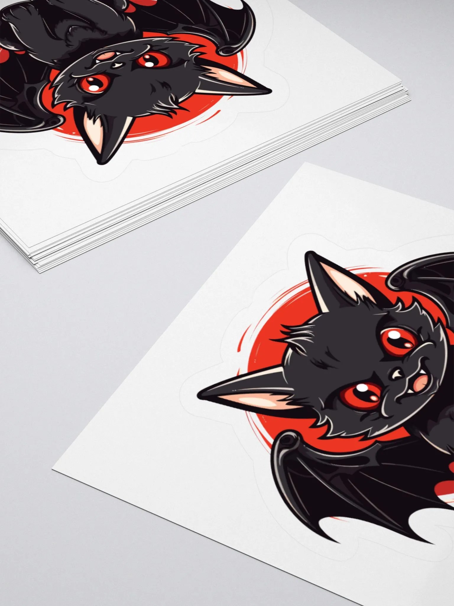 Cat Bat Halloween Funny Sticker product image (4)