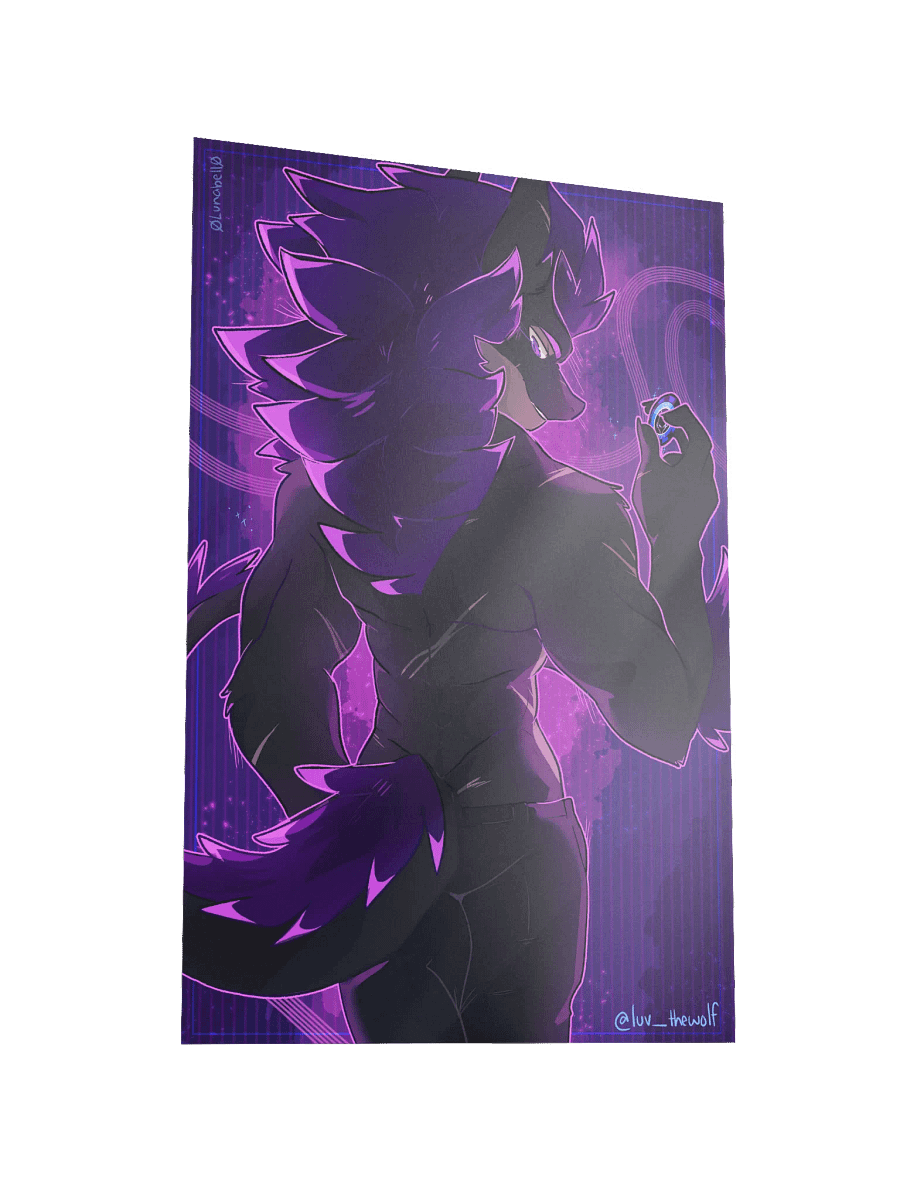 "Shirtless Wolf" Nardoragon Exclusive Enhanced Matte Paper Poster product image (3)