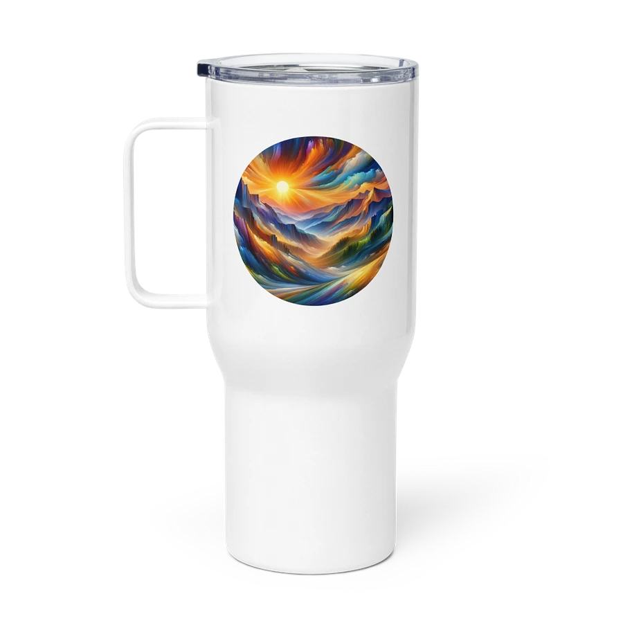 Abstract Sunrise - Travel Mug with Handle product image (6)