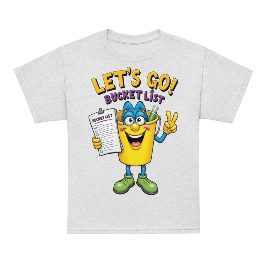 Cheerful Bucket List Youth Tee product image (72)