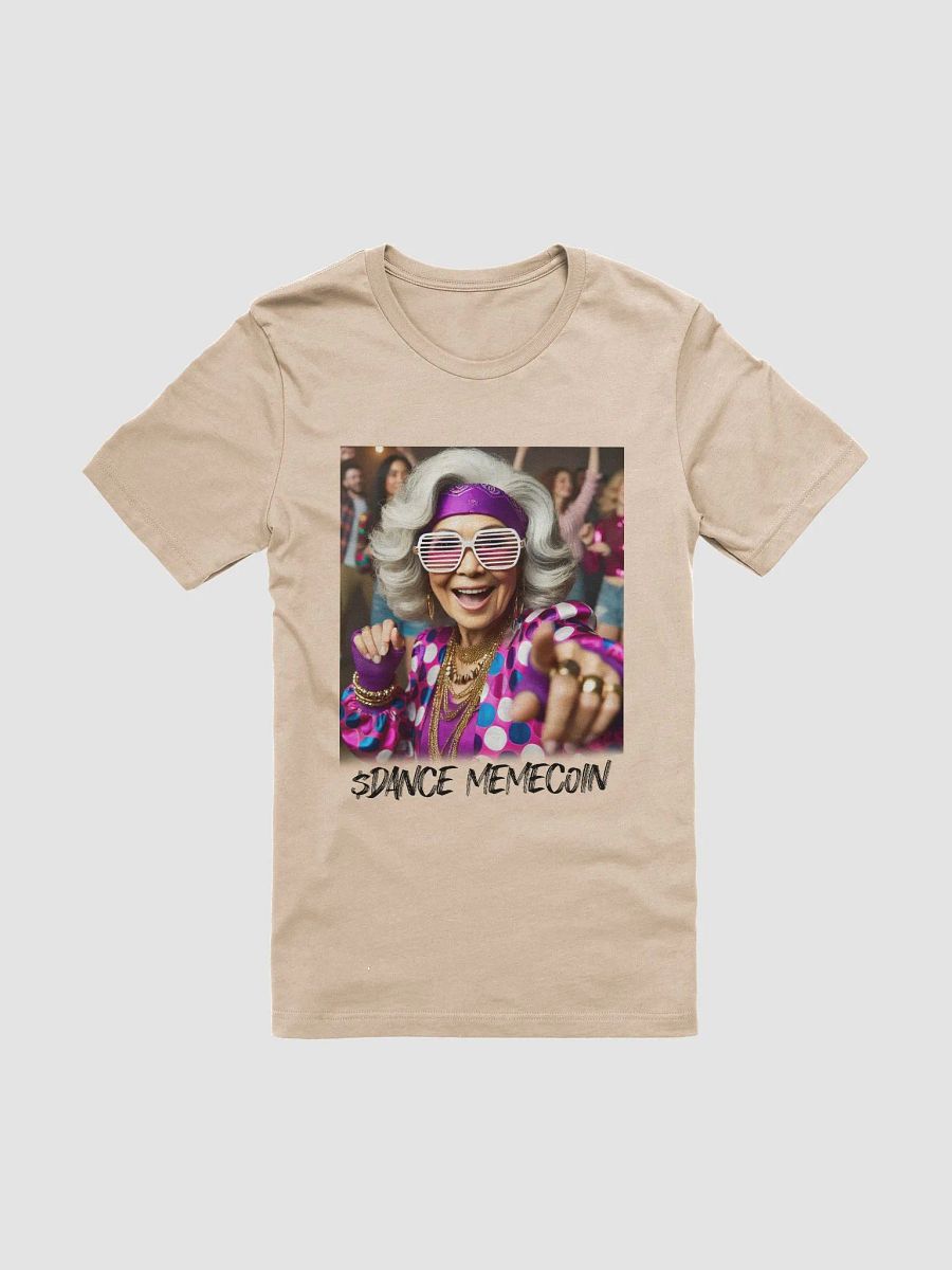 COOL GRANDMA - DANCE MEMECOIN - PREMIUM TEE - TAN product image (3)