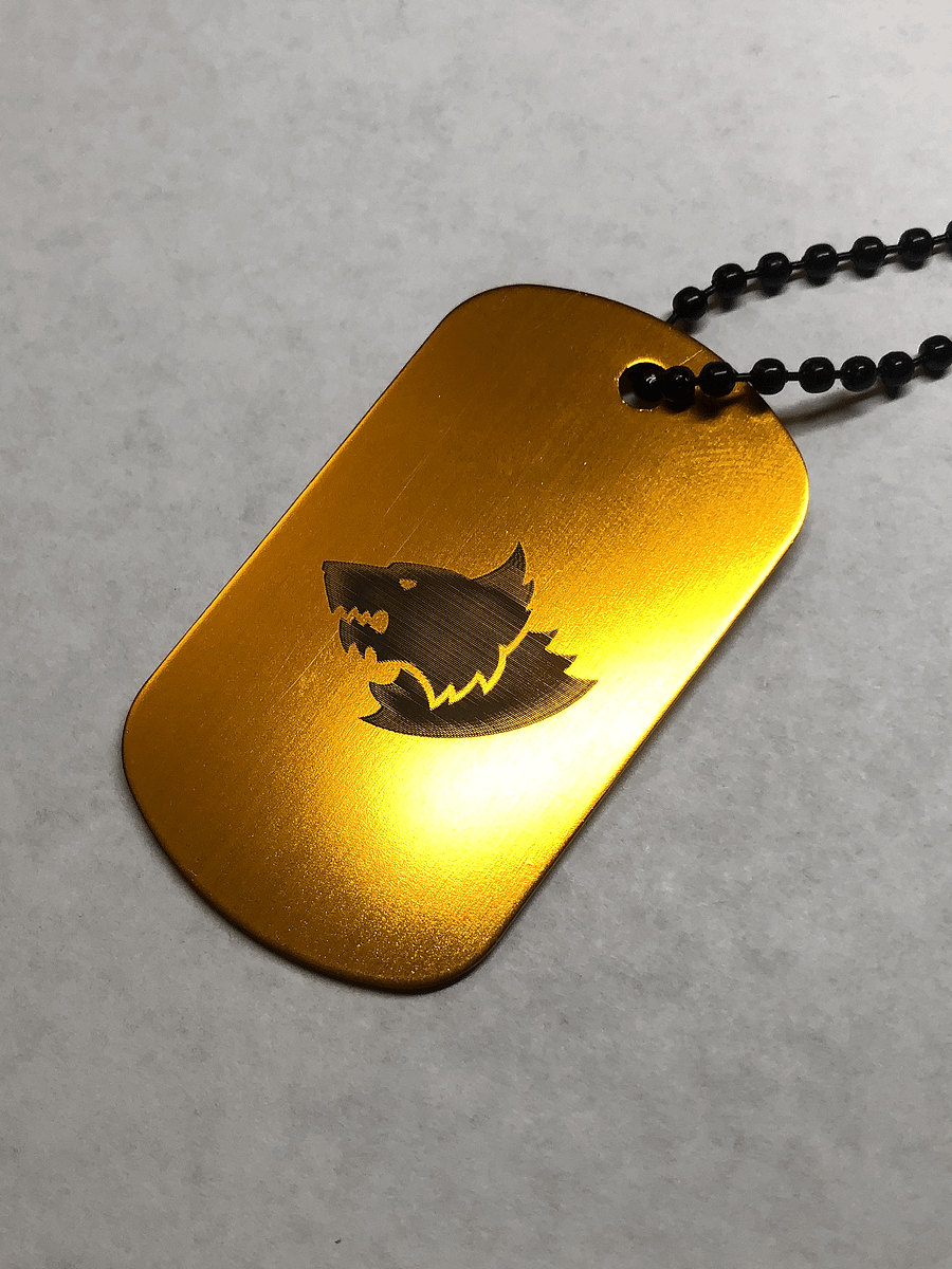 FENRIS - Engraved Dog Tag Pendant Necklace product image (3)