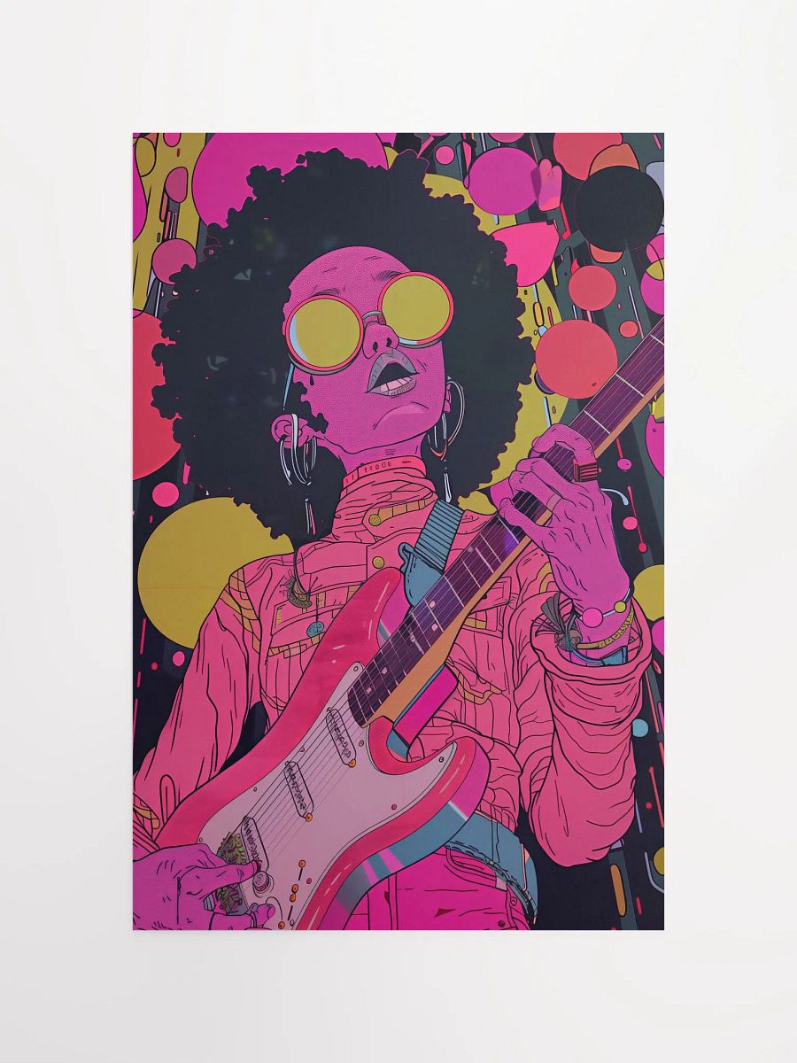 Electric Groove: Pop Art Guitar Queen Poster product image (4)