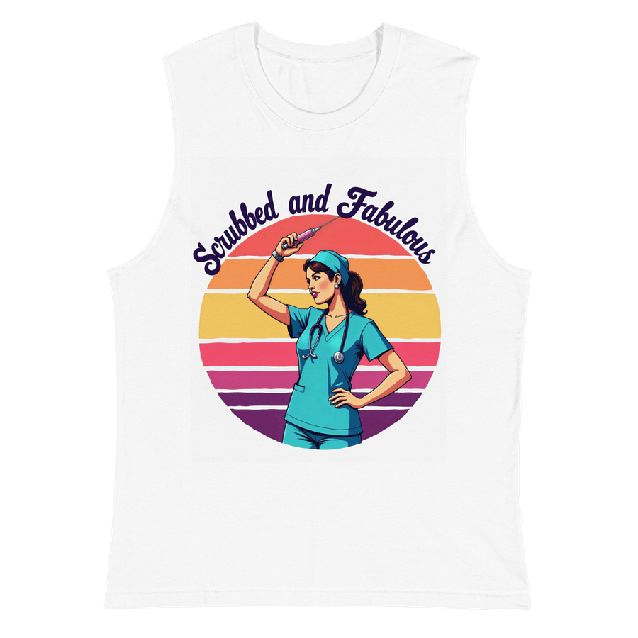Superhero Scrubs Muscle Tank product image (2)