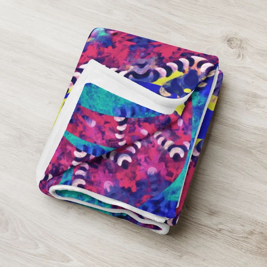 Caribbean Graffiti Throw Blanket product image (18)