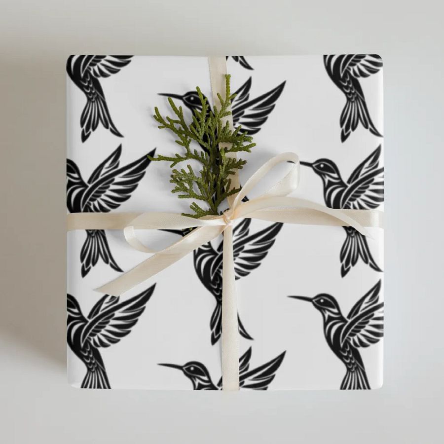 Hummingbird Wrapping Paper Set of 3 sheets product image (9)