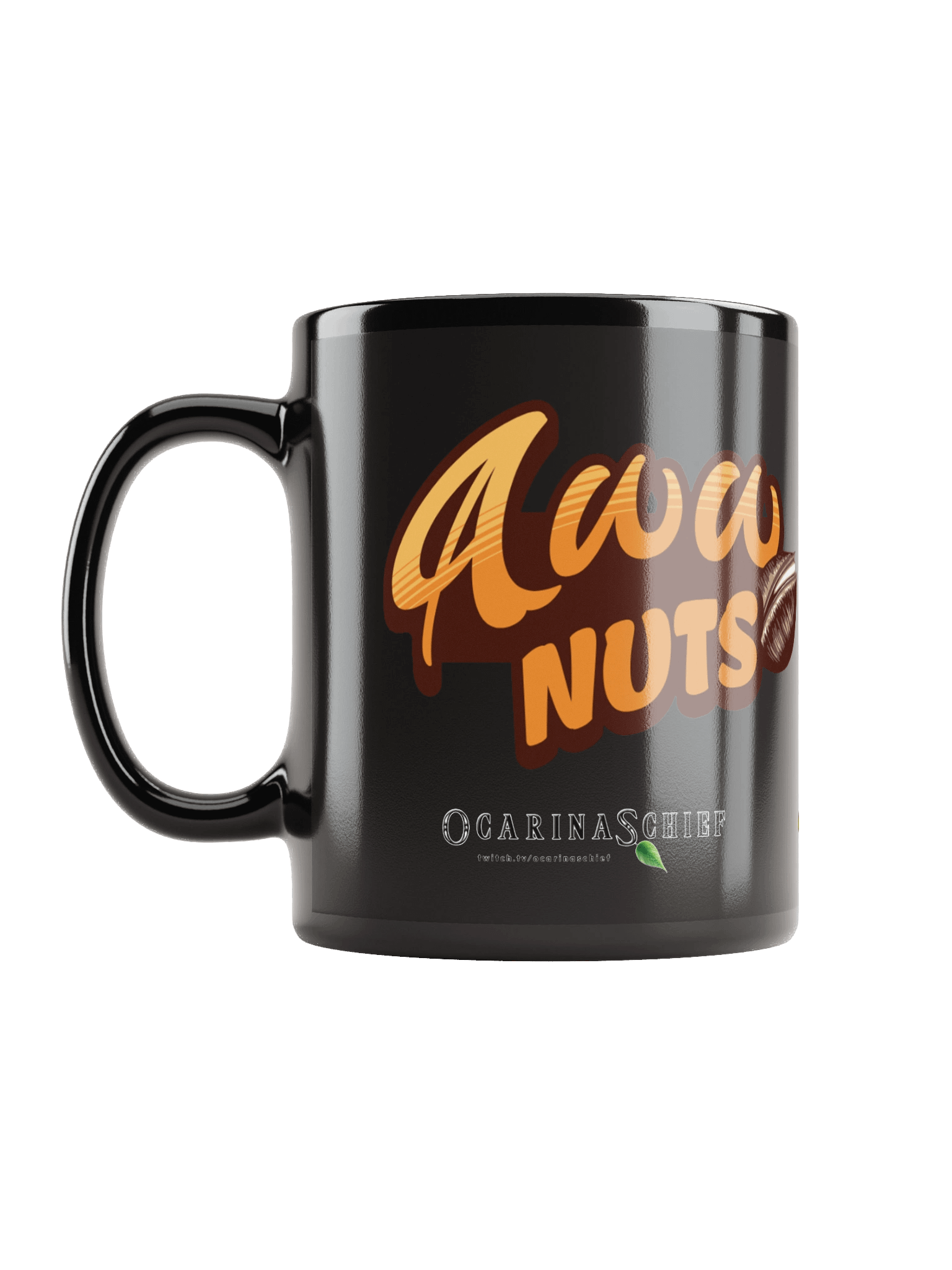 Aww Nuts Black Glossy Mug product image (6)