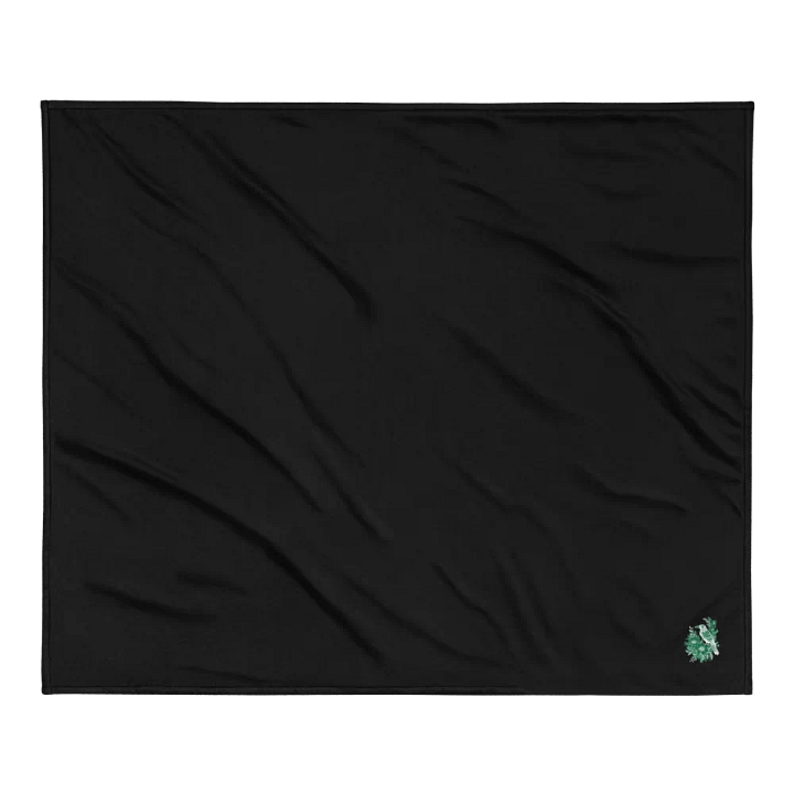 White Raven / Crow Floral Harmony Premium Sherpa Blanket product image (4)
