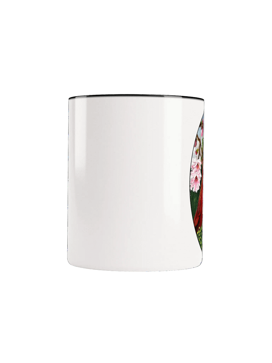 Cardinal With Pink Flowers Mug product image (5)