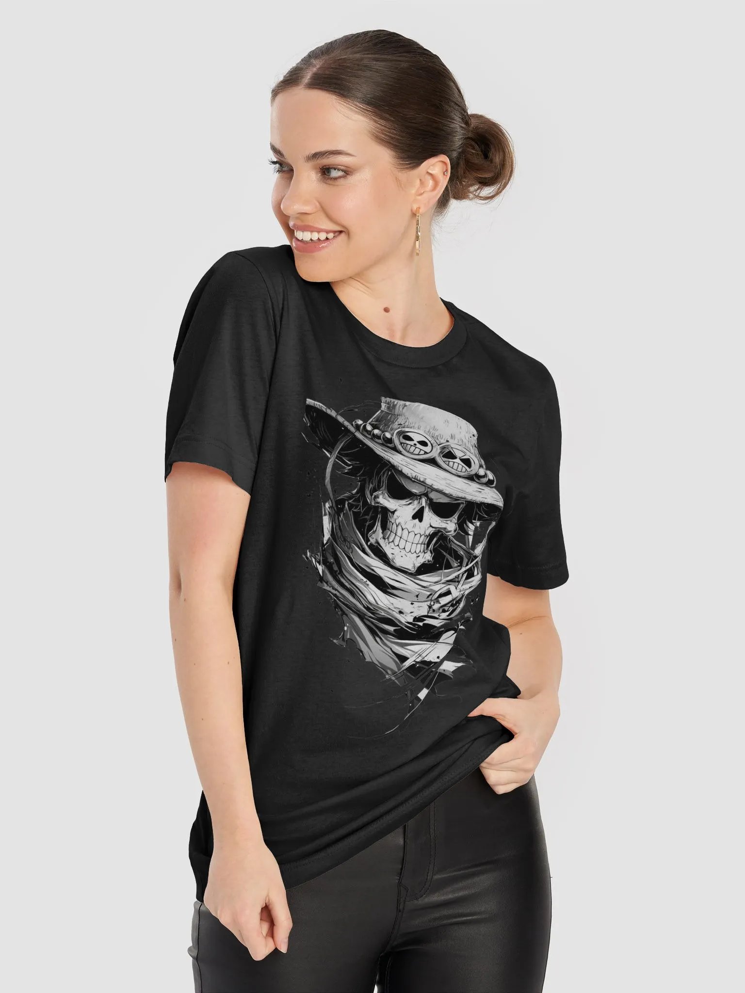Skull Hat Illustration Graphic Tee product image (8)