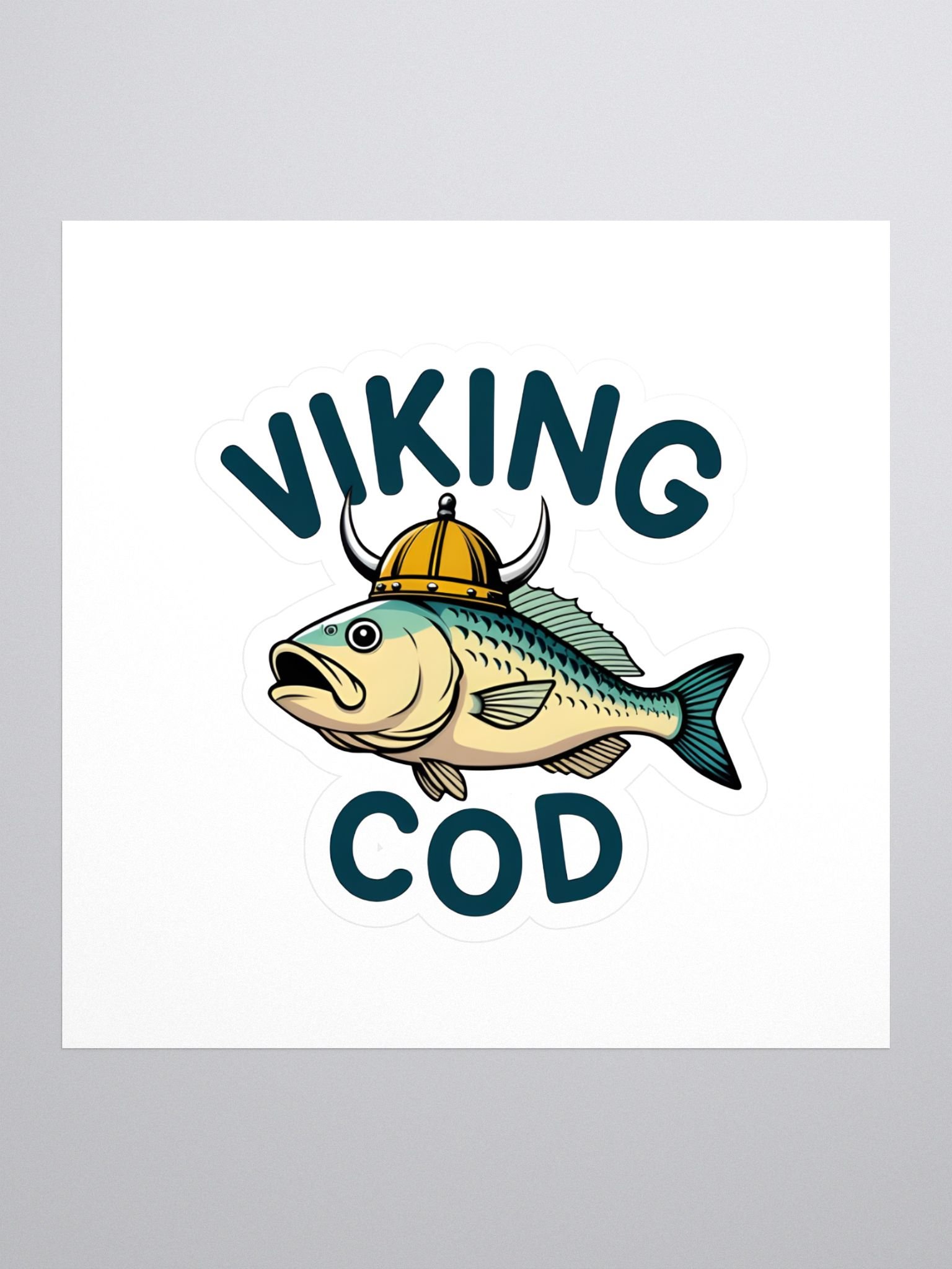 Viking Cod Kiss Cut Stickers product image (1)