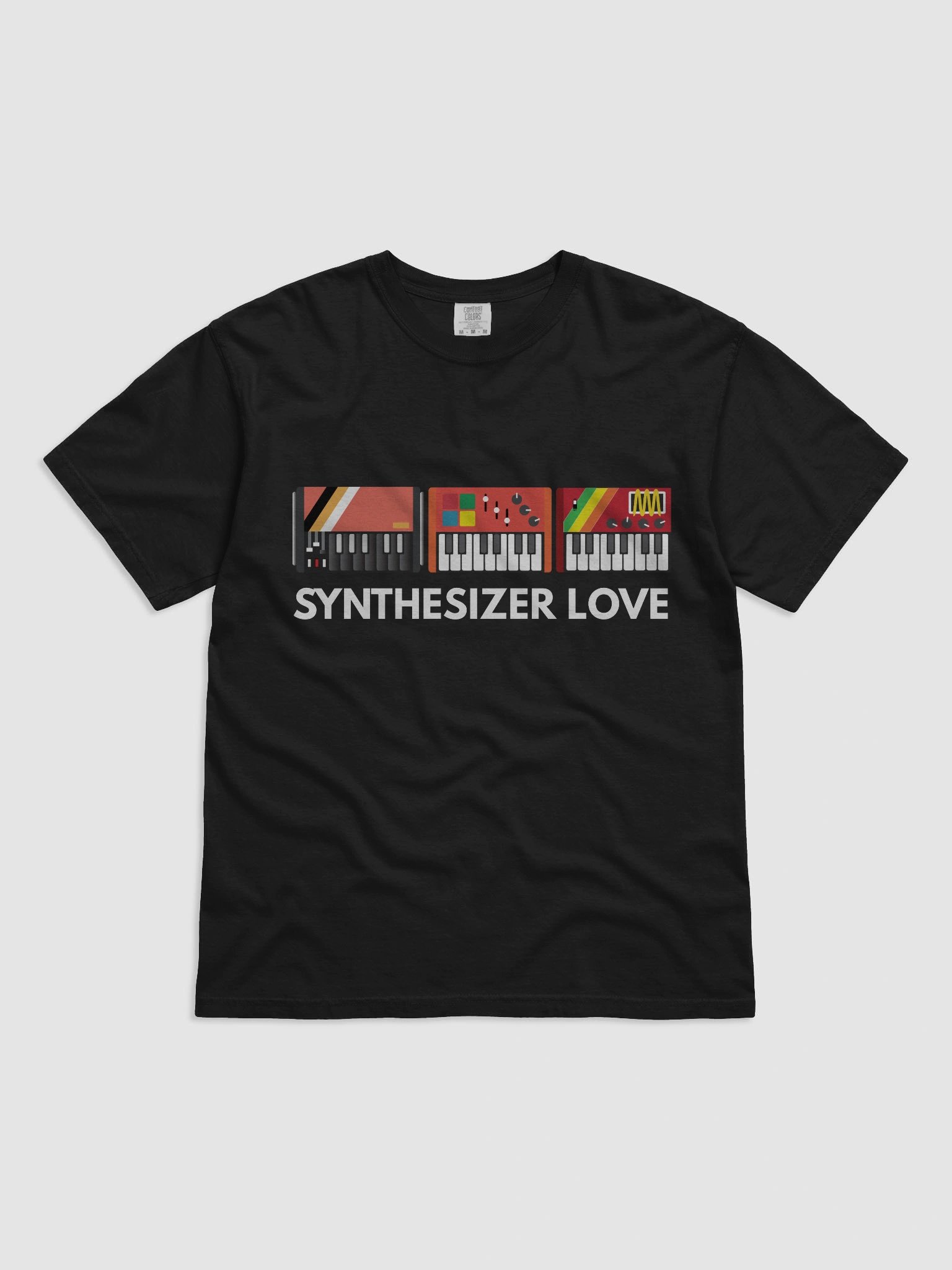 Synthesizer Love T-Shirt Round Neck (3 colours) product image (1)