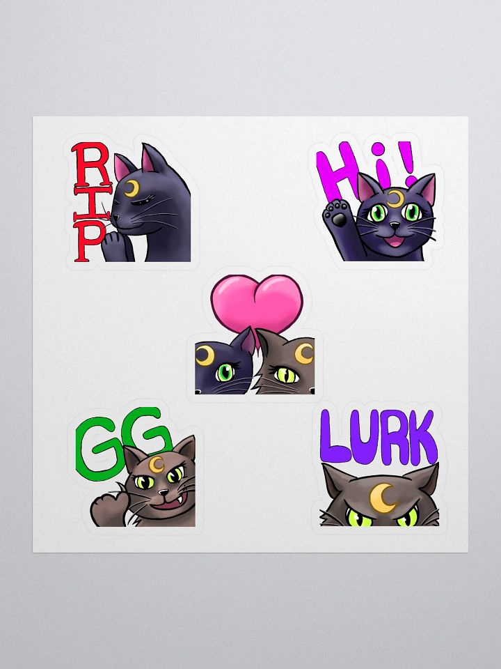 Kitty Emote Sticker Sheet product image (1)