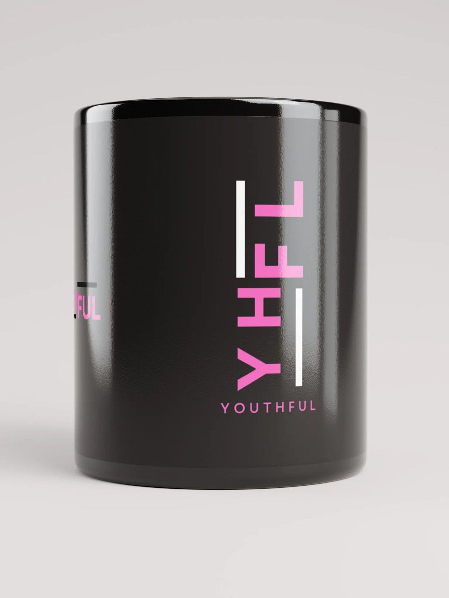 YHFL Black Glossy Mug product image (6)