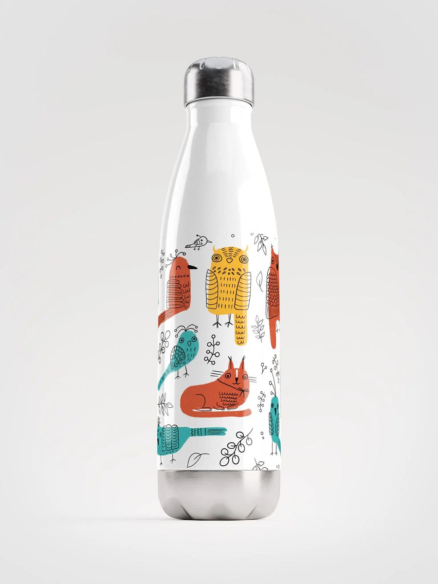 Owls Hand-drawn Pattern Insulated Water Bottle product image (1)