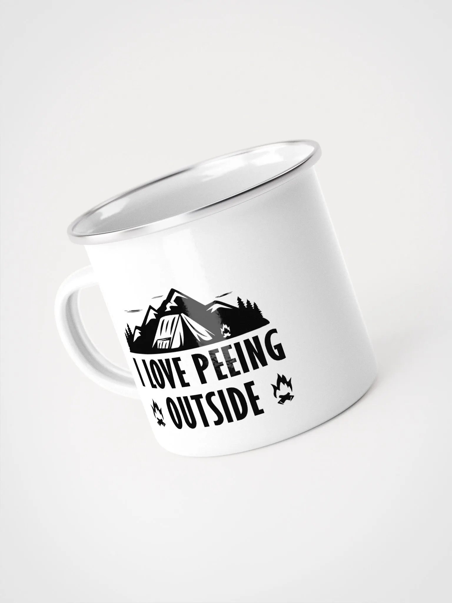 I Love Peeing Outside Enamel Mug product image (4)