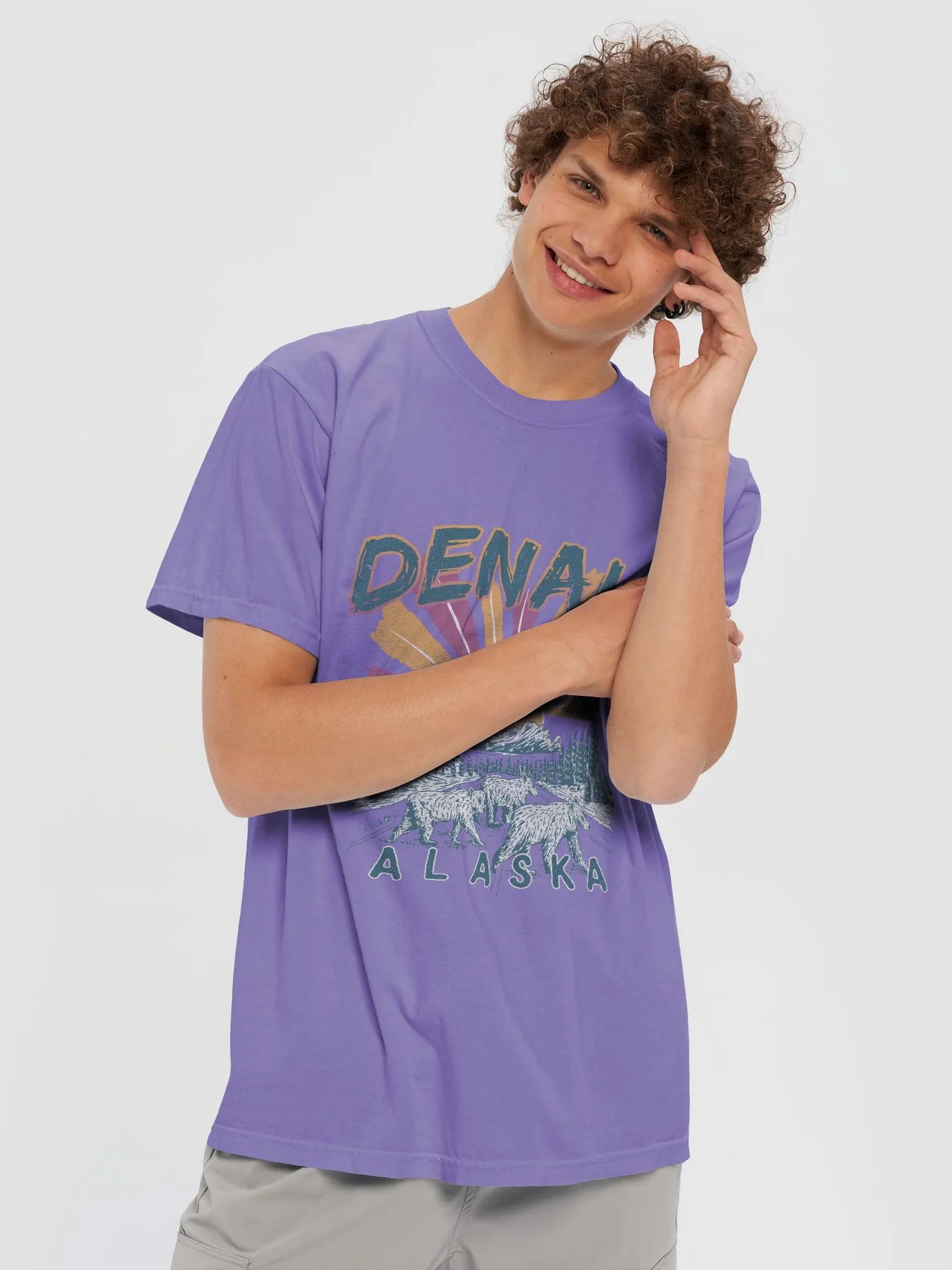 Denali National Park, Alaska Tee | Retro-Style Western T-Shirt for Travel and Road Trips product image (50)