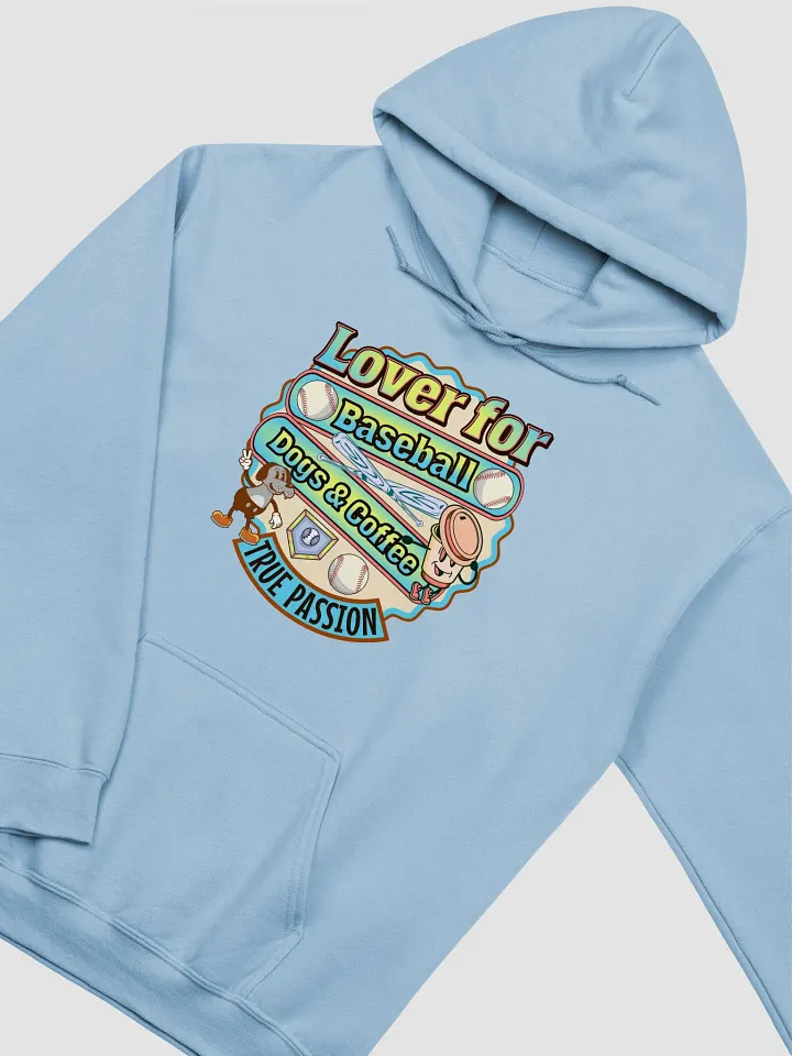 Lover for Baseball Dogs And Coffee Hoodie product image (6)