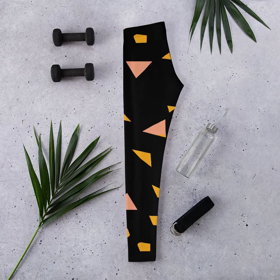 Symmetry Chic: Customizable All-Over Print Leggings product image (2)