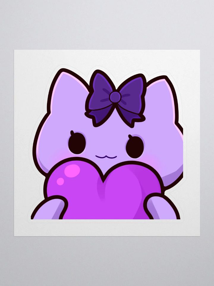 Kitty Heart Sticker product image (3)