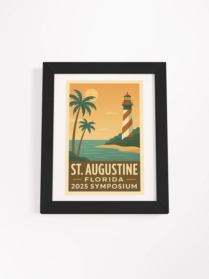 St. Augustine Coastline Framed Poster – Vintage Travel Edition product image (1)