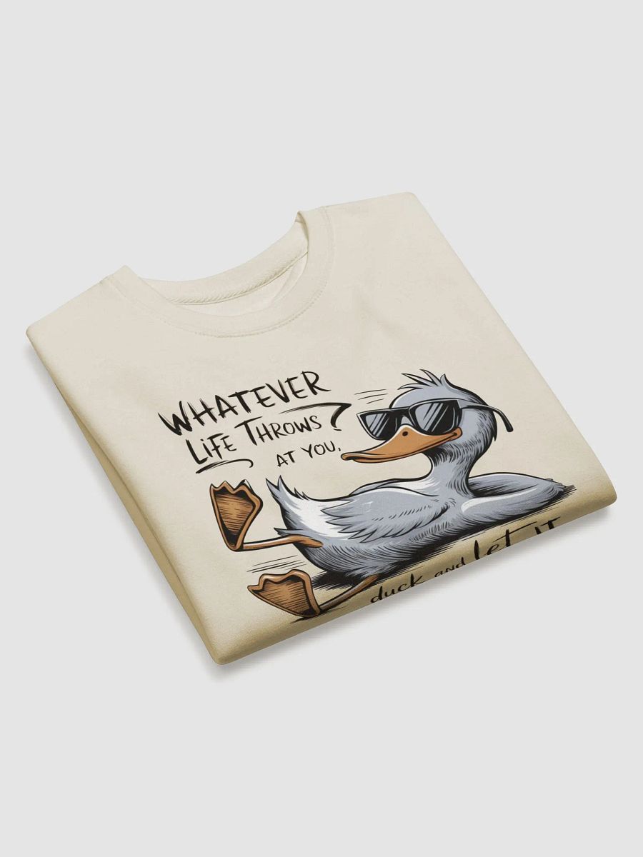 Funny Duck Quote - Duck & Let It Hit Others Unisex Premium Sweatshirt product image (3)